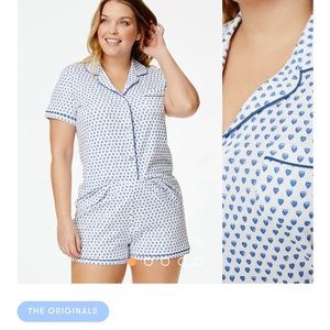 Roller Rabbit Blue Heart Pajamas Size XS